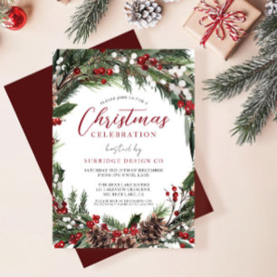 Invitación Celebración del Fiesta de Navidades corporativos d