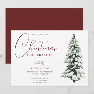 Invitación Celebración del Fiesta de Navidades festivos de ár
