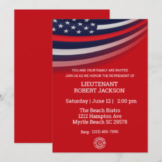 Invitación Celebración del Fiesta de Retiro de Bomberos