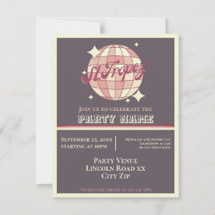 Invitación Celebración del fiesta de verano con temática de S