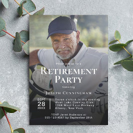 Invitación Celebración del Fiesta personalizado de retiro fot