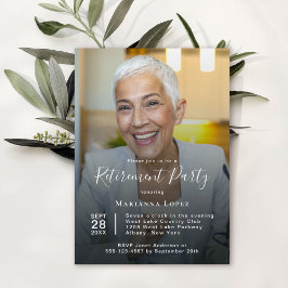 Invitación Celebración del Fiesta personalizado de retiro fot