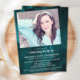 Invitación Celebración Del Fotomoneral Personalizado De La Vi