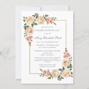 Invitación Celebración del funeral conmemorativo