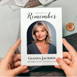 Invitación Celebración del funeral de la vida