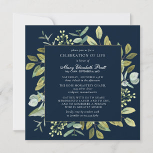 Invitación Celebración del funeral de la vida