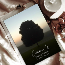 Invitación Celebración del funeral de la vida por el amanecer