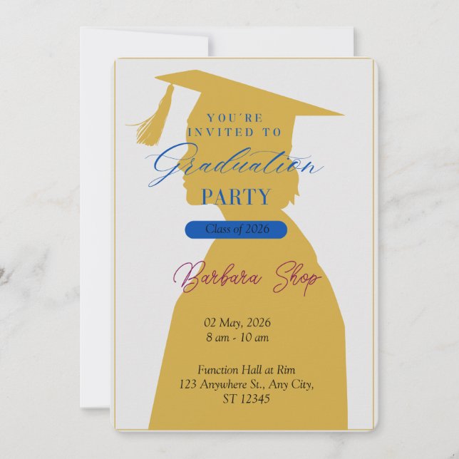 Invitación Celebración del gol de graduación - Diseño de Fies (Anverso)