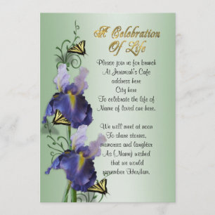 Invitación Celebración del iris y de la mariposa de la
