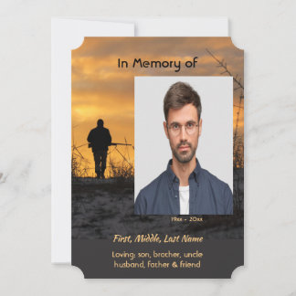 Invitación Celebración del juego de caza de cazadores de serv