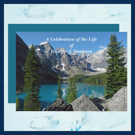 Invitación Celebración del lago de las montañas de la Invitac