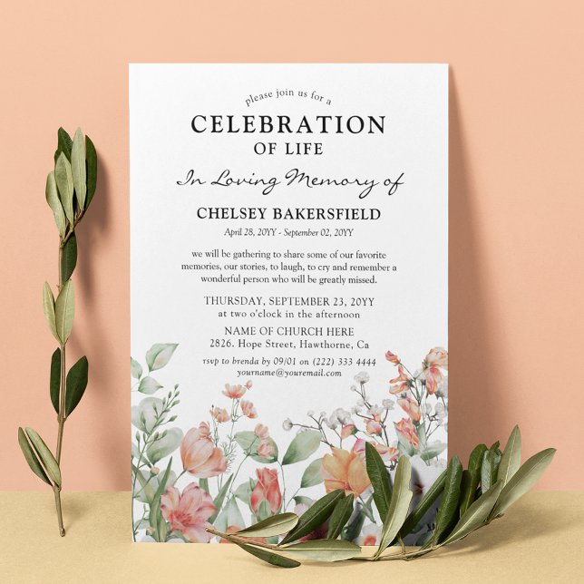 Invitación Celebración del monumento a la Flora Rosa y Peach (Subido por el creador)