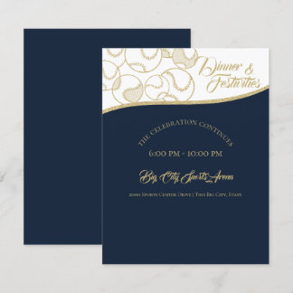 Invitación Celebración del oro del béisbol de Softball