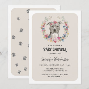 Invitación Celebración del perro American Staffordshire Terri