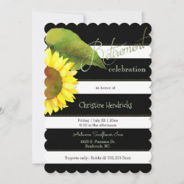 Invitación Celebración del retiro botánico de girasol