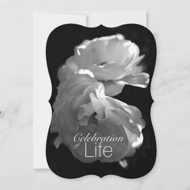 Invitación Celebración del servicio conmemorativo Life 3 Whit (Anverso)