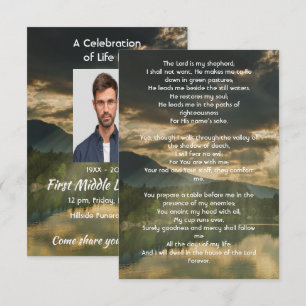 Invitación Celebración del Servicio de la Vida del Salmo 23