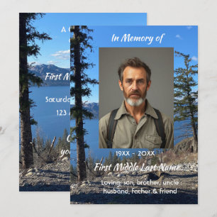 Invitación Celebración del Servicio de la Vida Lagos Bosque Á