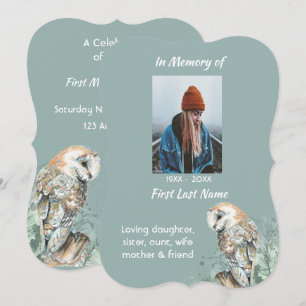 Invitación Celebración del servicio de vida invitan a aves de