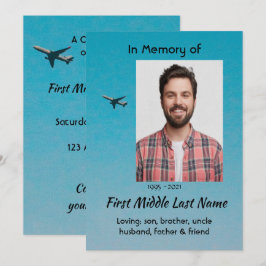 Invitación Celebración del Servicio de Vida Piloto Avión Vola