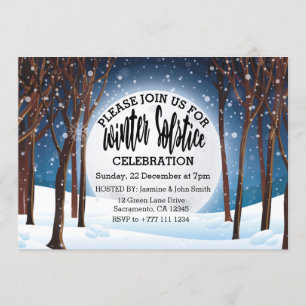 Invitación Celebración del solsticio de invierno