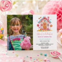 Celebración dulce de Candyland Niños foto de cumpl