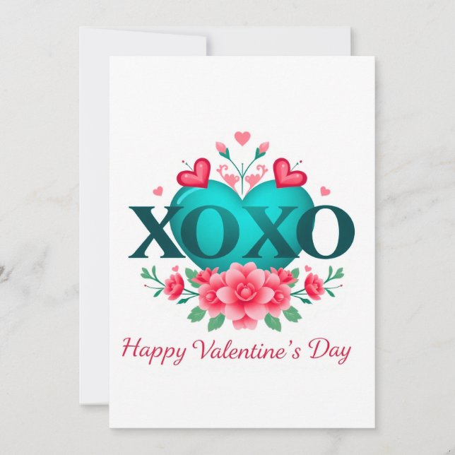 Invitación Celebración el día de San Valentín del amor (Anverso)