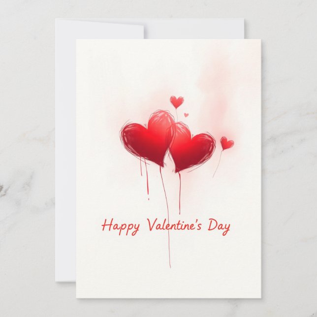 Invitación Celebración el día de San Valentín del amor (Anverso)