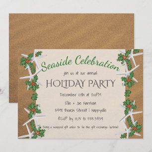Invitación Celebración en la playa Estrella de mar Fiesta de 