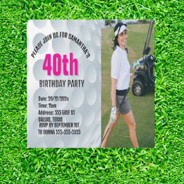 Invitación Celebración especial de cumpleaños de golf