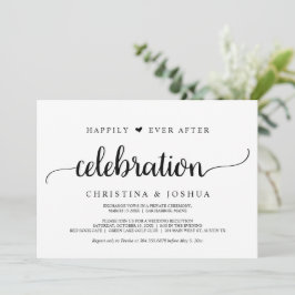 Invitación Celebración Feliz Para Siempre, Fuga, Rústico