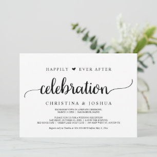 Invitación Celebración Feliz Para Siempre, Fuga, Rústico