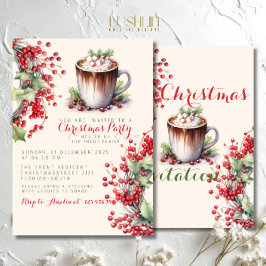 Invitación Celebración festiva de las fiestas navideñas