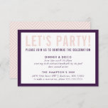 Invitación CELEBRACIÓN fiesta INFO moda moderna berenjena son<br><div class="desc">por kat massard >> www.simplysweetPAPERIE.com <<< Un diseño sencillo para sus TARJETAS FIESTAS - para que coincidan con sus invitaciones principales. Me encanta el diseño, pero me gustaría ver algunos cambios - otro esquema de color, producto, agregar una foto o adaptado para una ocasión diferente - no hay preocupaciones simplemente...</div>