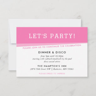 Invitación CELEBRACIÓN fiesta simple ángulos de negrita moder