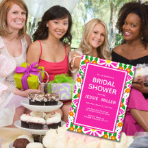 Celebración floral de desayuno de novia ¡Estás inv