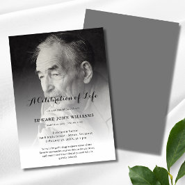 Invitación Celebración fotográfica personalizada del funeral
