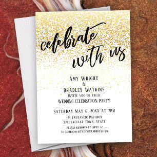 Invitación Celebración Informal con Nosotros Recepción de Con