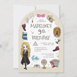 Invitación Celebración Mágica de Cumpleaños de Luna Lovegood