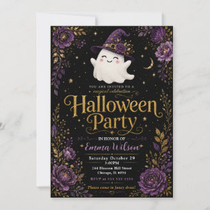 Invitación Celebración Mágica de Halloween