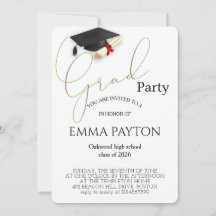 Celebración moderna de graduación