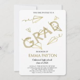 Invitación Celebración moderna de graduación