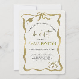 Invitación Celebración moderna de graduación