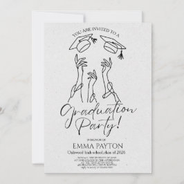 Invitación Celebración moderna de graduación