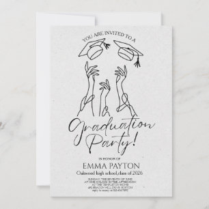 Invitación Celebración moderna de graduación