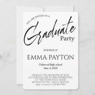 Invitación Celebración moderna de graduación