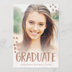 Invitación Celebración moderna el   fiesta de graduación de