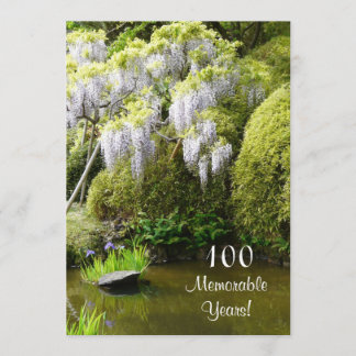Invitación Celebración-Naturaleza memorable de 100