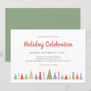 Invitación Celebración navideña moderna