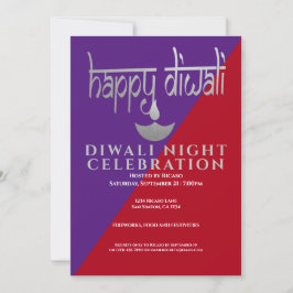 Invitación Celebración Nocturna Diwali De La Luz